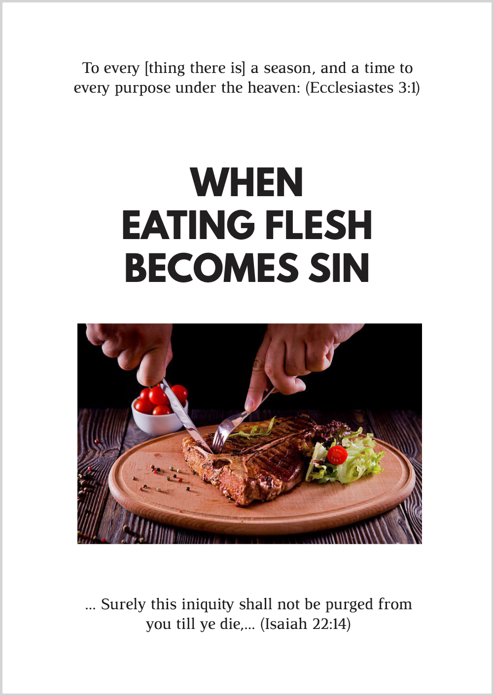 When Eating Flesh Becomes Sin